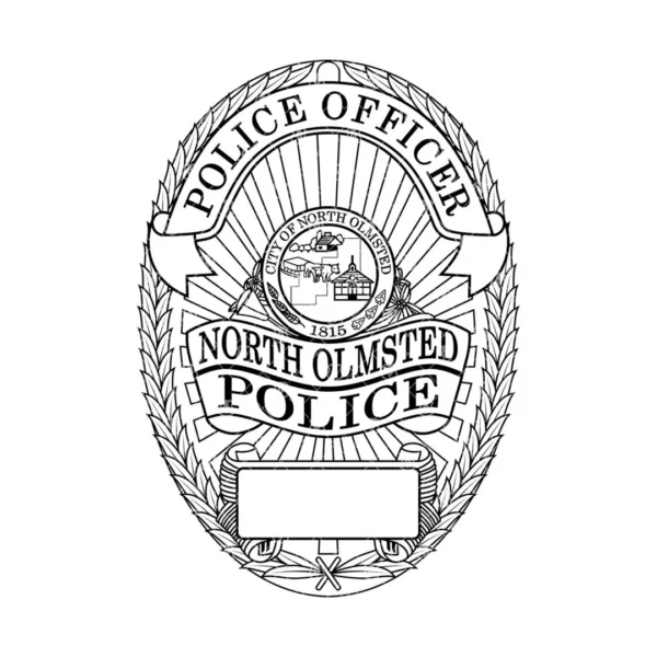 North Olmsted Ohio Police Officer Badge - Image 2