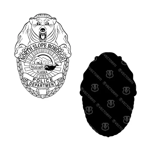 North Slope Borough Alaska Police Badge - Image 3