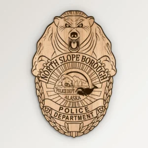 North Slope Borough Alaska Police Badge SVG Vector911