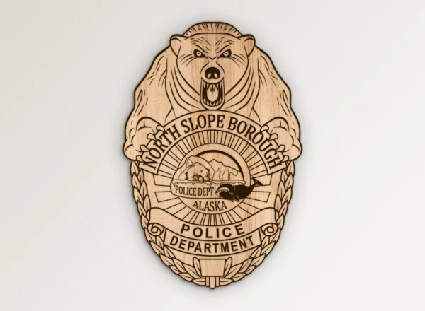 North Slope Borough Alaska Police Badge SVG Vector911