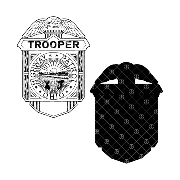 Ohio Highway Patrol OHP Trooper Badge - Image 3