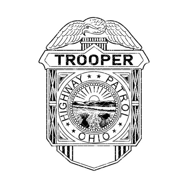 Ohio Highway Patrol OHP Trooper Badge - Image 2