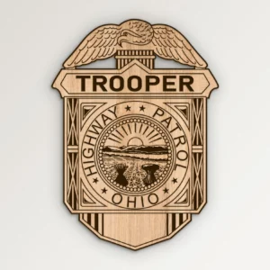 Ohio Highway Patrol Trooper Badge SVG Vector911