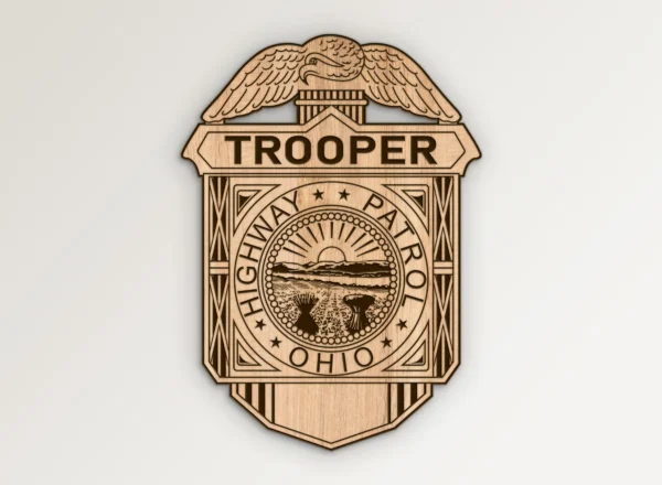 Ohio Highway Patrol Trooper Badge SVG Vector911