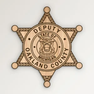 Oakland County Michigan Deputy Sheriff Badge SVG Vector911