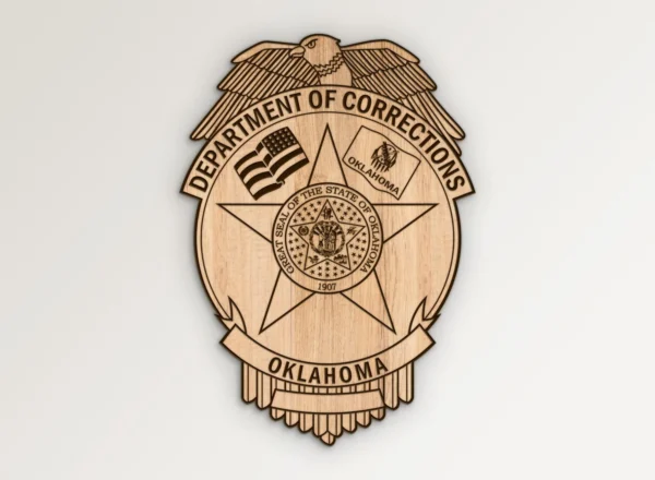 Oklahoma Department of Corrections Badge SVG Vector911