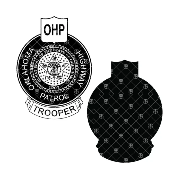 Oklahoma Highway Patrol OHP Trooper Badge - Image 3