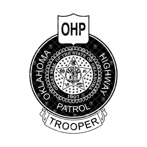 Oklahoma Highway Patrol OHP Trooper Badge - Image 2