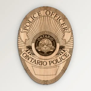 Ontario California Police Officer Badge SVG Vector911