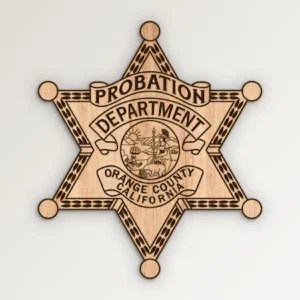 Orange County California Probation Department Badge SVG Vector911