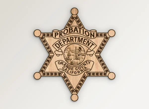 Orange County California Probation Department Badge SVG Vector911