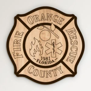 Orange County Florida Fire Rescue Emblem SVG Vector911