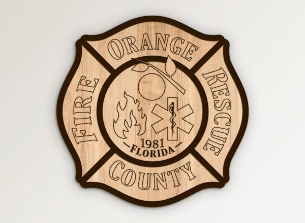 Orange County Florida Fire Rescue Emblem SVG Vector911