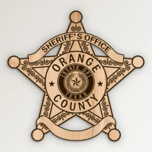 Orange County Texas Sheriffs Office Badge SVG VECTOR911