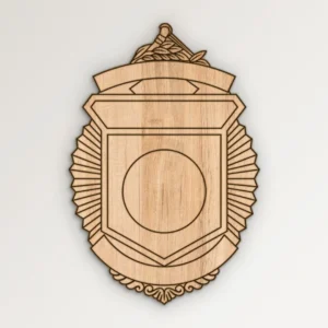 Blank Ornate Badge Design v2 SVG Vector911