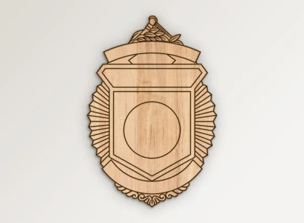 Blank Ornate Badge Design v2 SVG Vector911