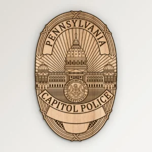 Pennsylvania Capital Police Badge SVG Vector911