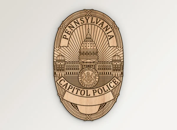 Pennsylvania Capital Police Badge SVG Vector911