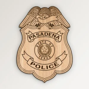 Pasadena Texas Police Badge SVG Vector911