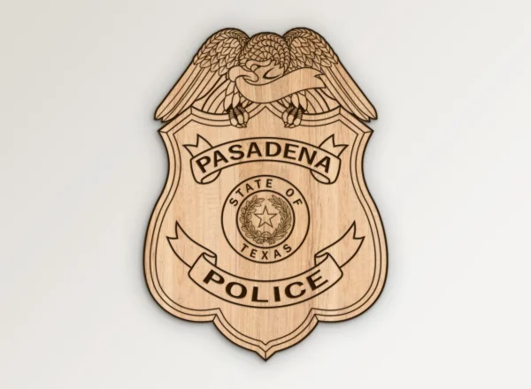 Pasadena Texas Police Badge SVG Vector911