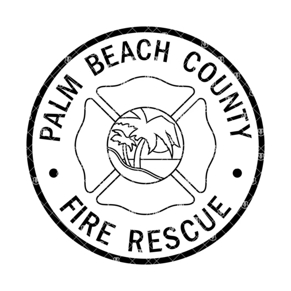 Palm Beach County Florida Fire Rescue Emblem - Image 2