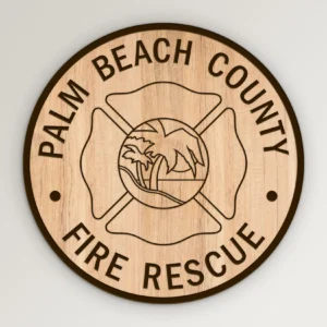 Palm Beach FL Fire Rescue Emblem SVG Vector911