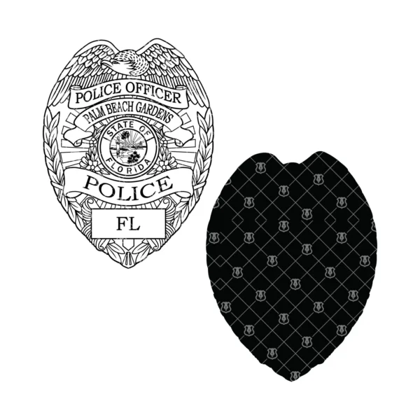 Palm Beach Gardens Florida Police Officer Badge - Image 3