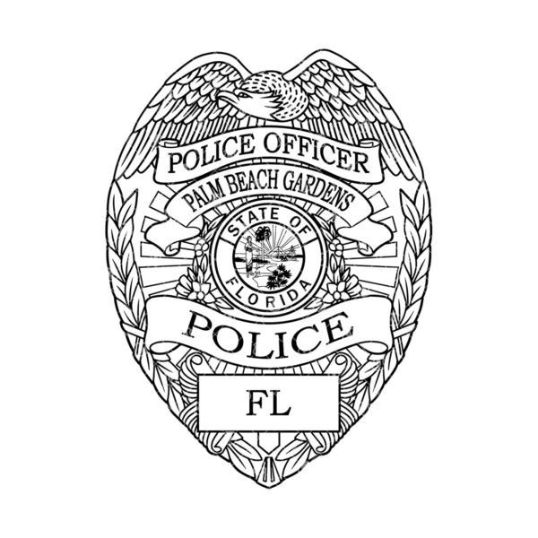 Palm Beach Gardens Florida Police Officer Badge - Image 2