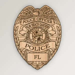 Palm Beach Gardens FL Police Officer Badge SVG Vector911