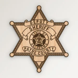 Payne County Oklahoma Sheriff Deputy Star Badge SVG Vector911