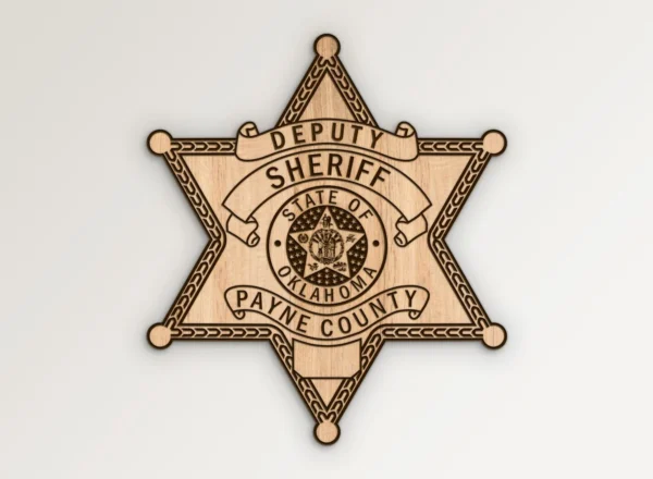 Payne County Oklahoma Sheriff Deputy Star Badge SVG Vector911