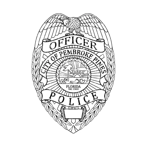 Pembroke Pines Florida Police Officer Badge - Image 2