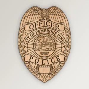 Pembroke Pines Florida Police Officer Badge SVG Vetor911