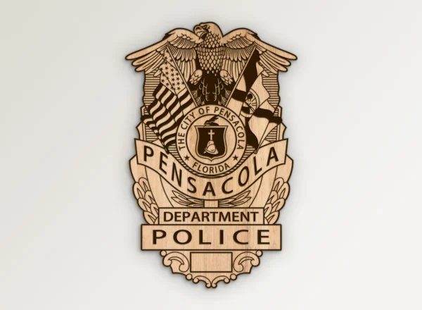 Pensacola Florida Police Badge SVG Vector911