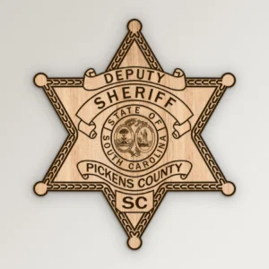 Pickens South Carolina Deputy Sheriff Badge SVG Vector911