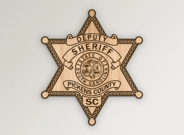 Pickens South Carolina Deputy Sheriff Badge SVG Vector911