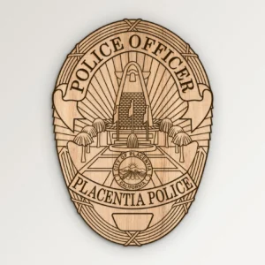 Placentia California Police Officer Badge SVG Vector911