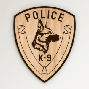 Simple Blank Police K-9 Patch SVG Vector911