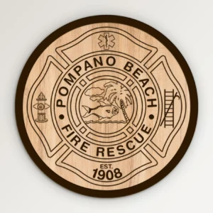 Pompano Beach Florida Fire Rescue Emblem SVG Vector911