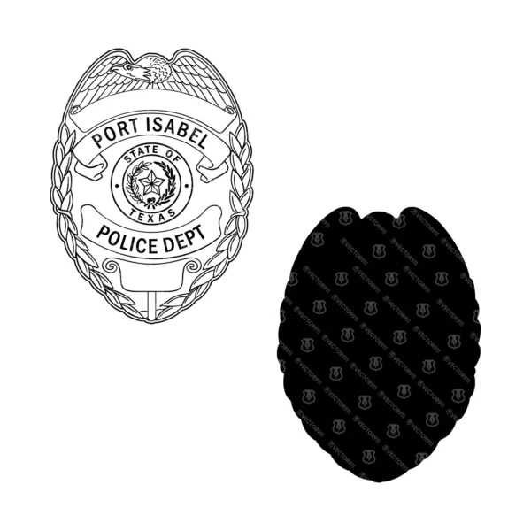 Port Isabel Texas Police Badge - Image 3