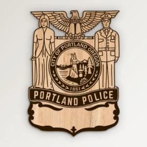 Portland Oregon Police Badge SVG Vector911