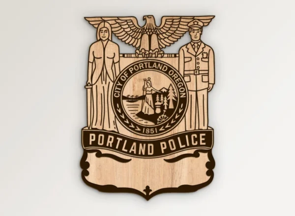 Portland Oregon Police Badge SVG Vector911