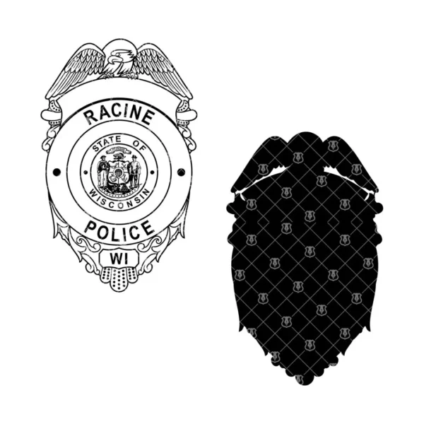 Racine Wisconsin Police Badge - Image 3