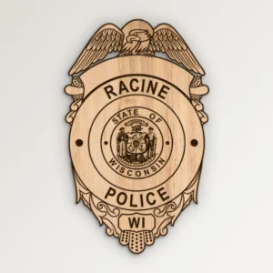 Racine Wisconsin Police Badge SVG Vector911