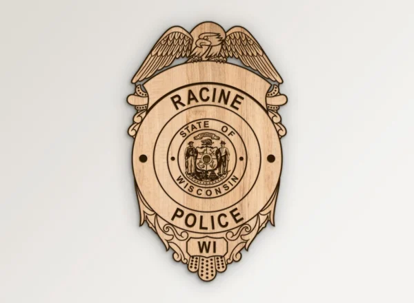 Racine Wisconsin Police Badge SVG Vector911