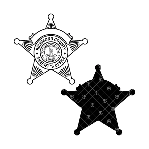 Richmond County Virginia Sheriffs Office Badge - Image 3