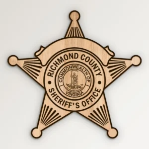 Richmond County Virginia Sheriffs Office Star Badge SVG Vector911