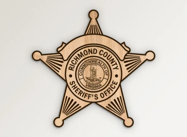 Richmond County Virginia Sheriffs Office Star Badge SVG Vector911