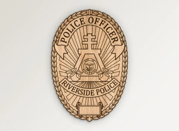 Riverside California Police Badge SVG Vector911