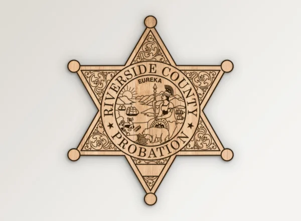 Riverside County California Probation Badge SVG Vector911